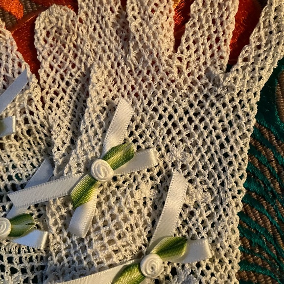 *4 pairs of Vintage Crochet and Gloves & sheer  Mid Century Dress Summer Gloves - Picture 12 of 14